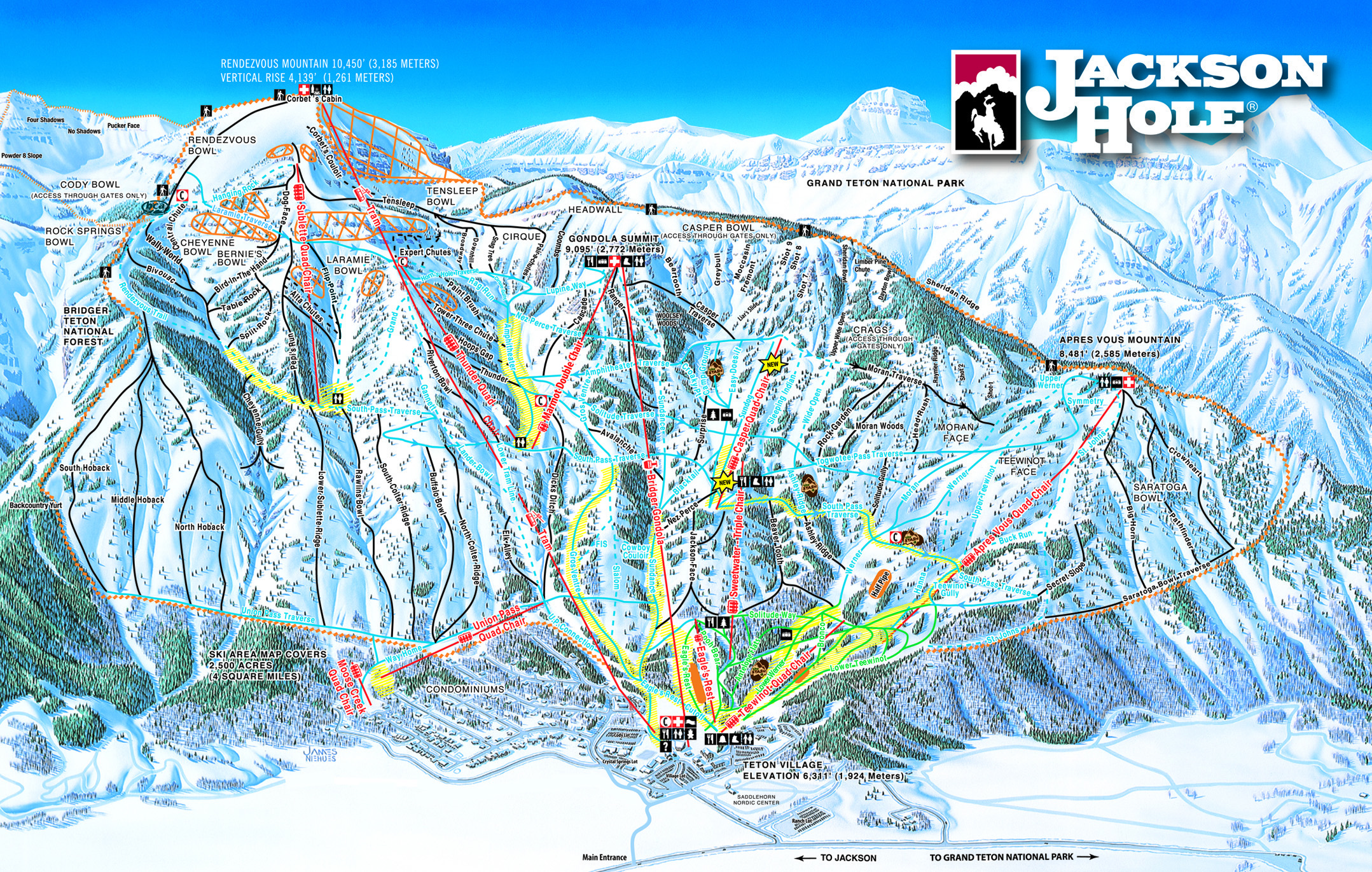 Top Ten Ski Runs At Jackson Hole Jackson Hole Reservations